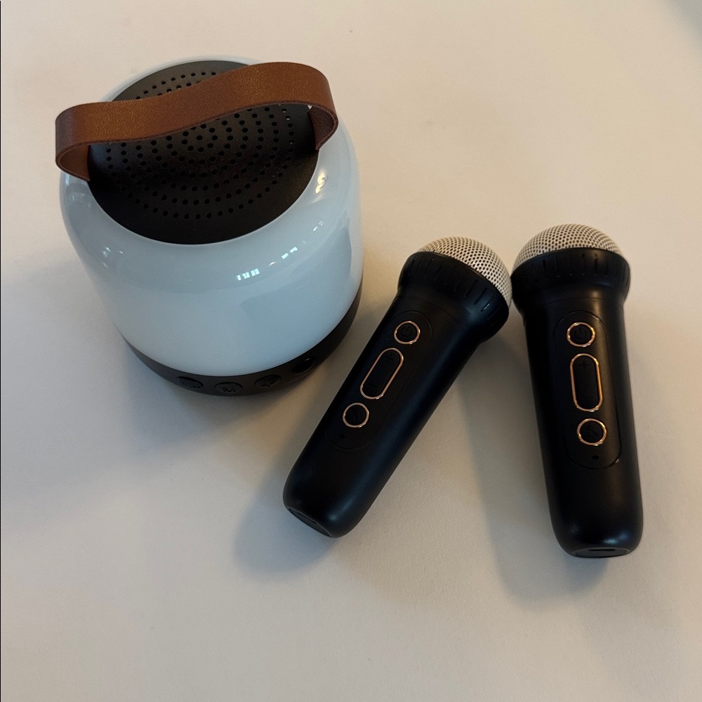 NWT Mini Karaoke Set | In Box Wireless Portable Speakers with Microphones